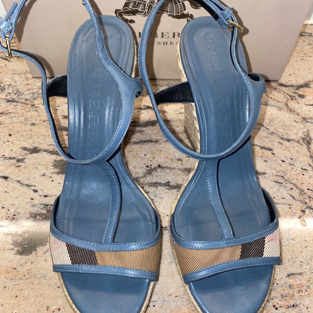 Burberry Esladrille Wedge Sandal - Picture 3 of 7